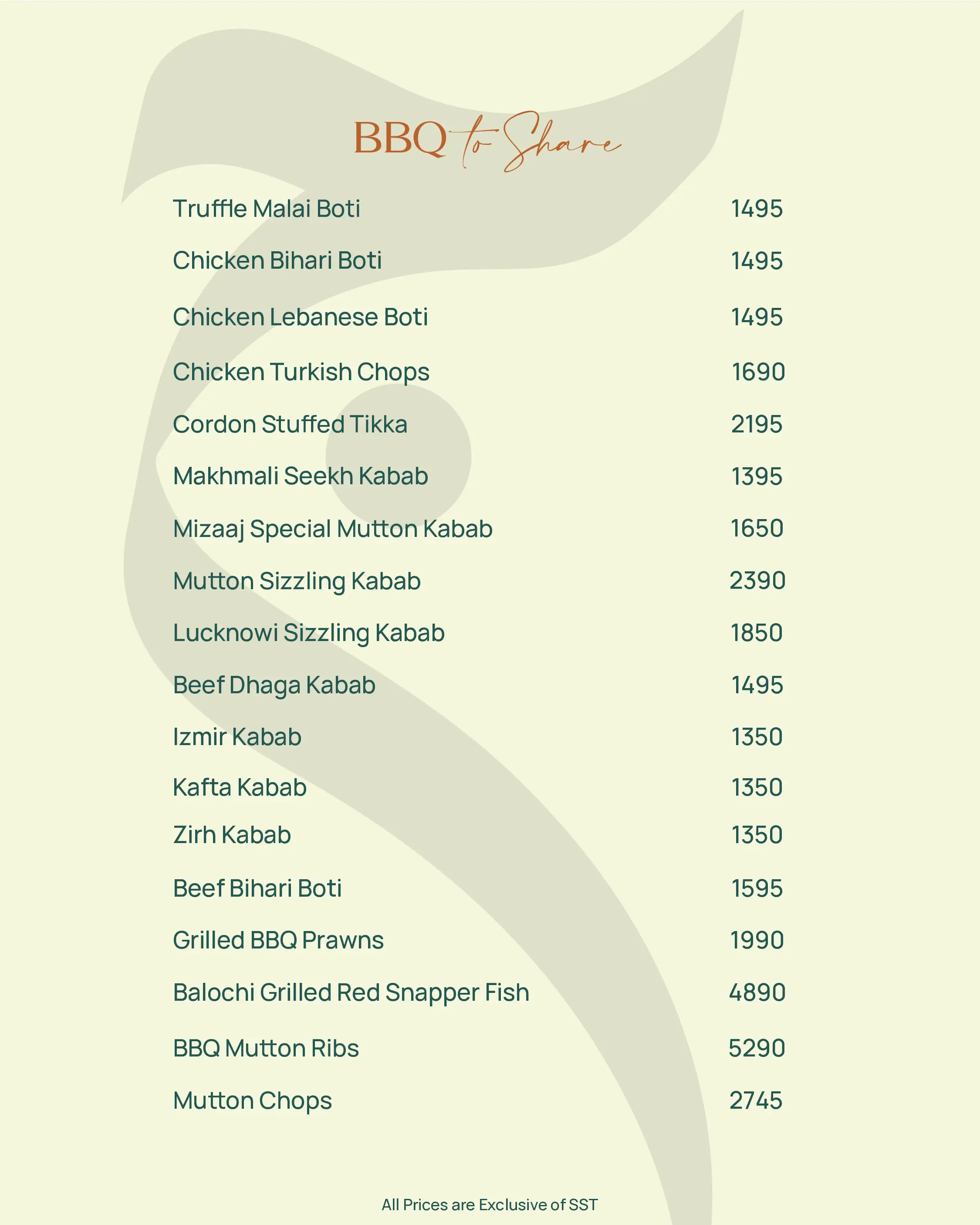 Tandoor and Bread Options - Mizaaj Restaurant