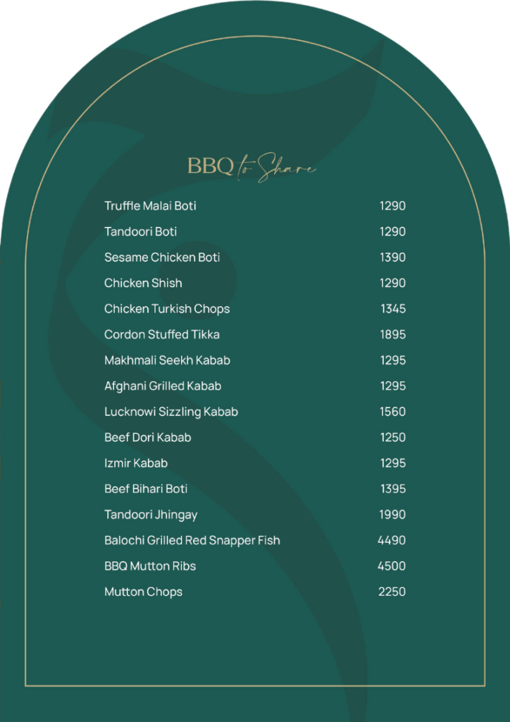 mizaaj restaurant bbq menu